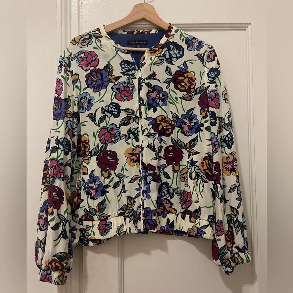 Beautiful floral bomber jacket